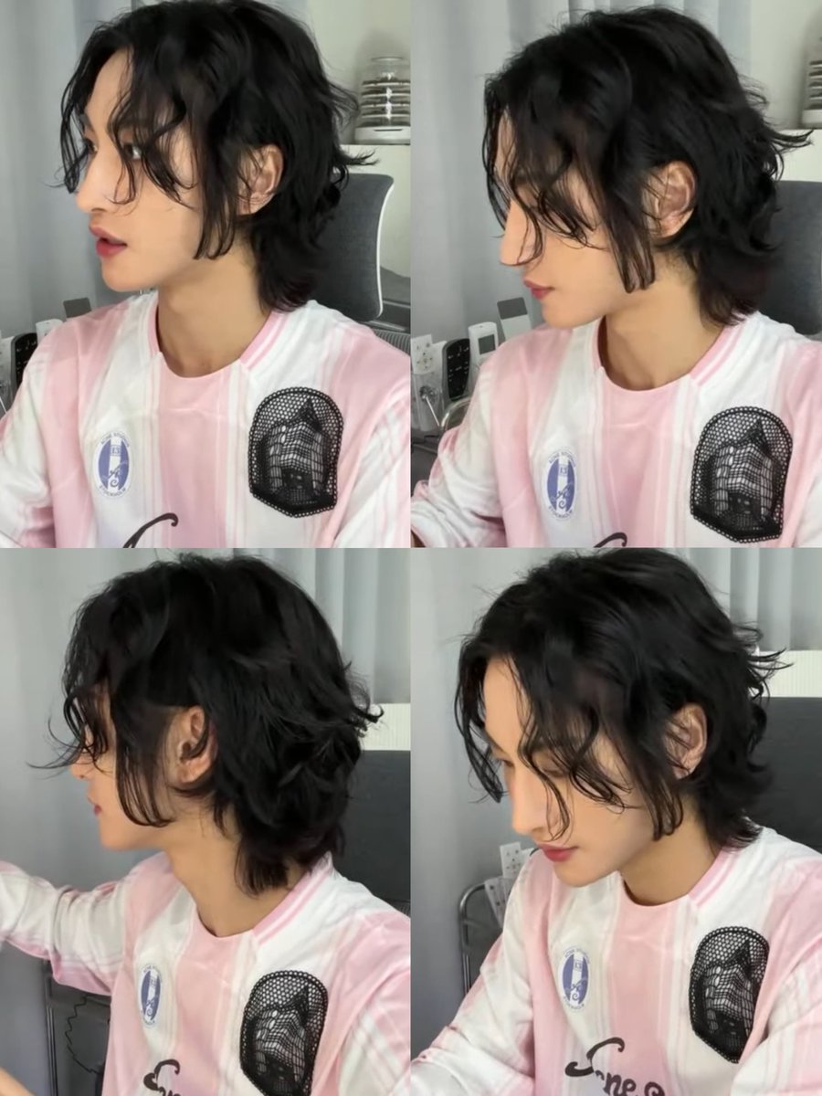 hongteezer's tweet photo. i’m in love with seonghwa’s long curly hair omg https://t.co/9PRn3iI1tk