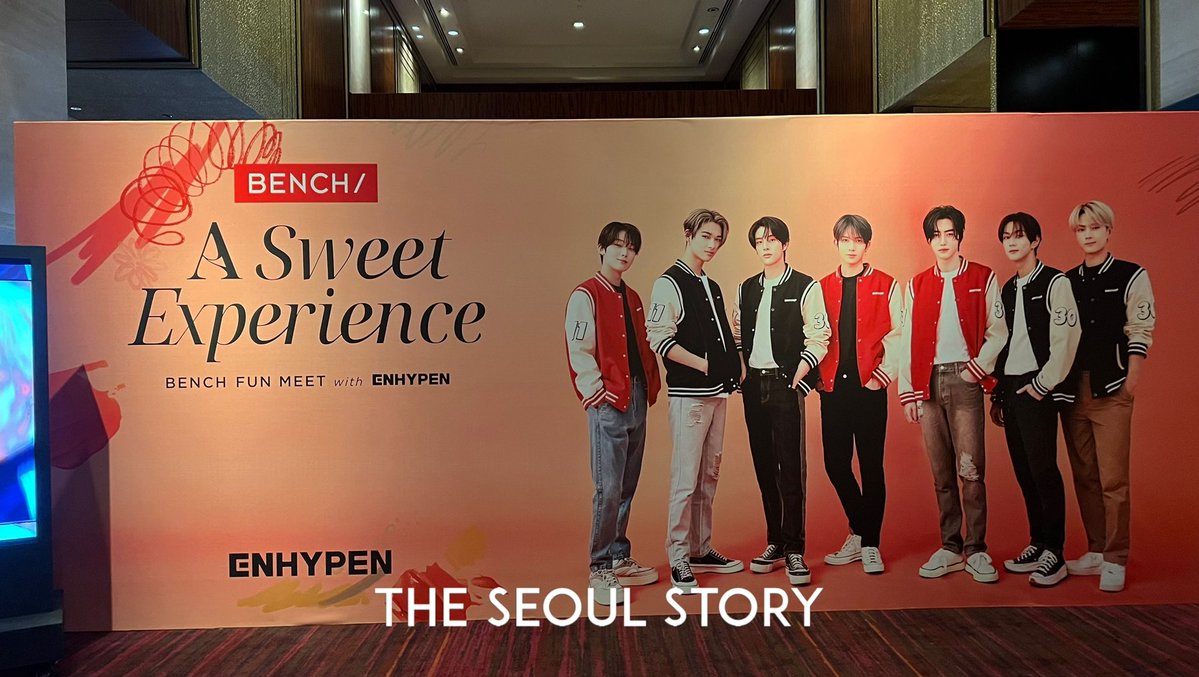 [#ASweetExperienceWithBENCH] We’re now here for the press conference of @benchtm ‘s fun meet with @ENHYPEN! Stay tuned for updates!