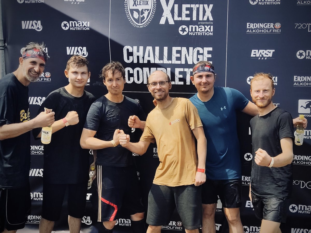 espotoapp's tweet photo. Unser Team hat gestern bei der XLETIX Challenge in Berlin alles gegeben und den Hindernislauf erfolgreich gemeistert! 🏃‍♂️💪 Wir sind stolz auf unsere Leistung und freuen uns schon auf die nächste sportliche Herausforderung! 🚀 #XLETIX #Teamwork #ChallengeAccepted #GemeinsamStark https://t.co/AFOGCQ3fP1