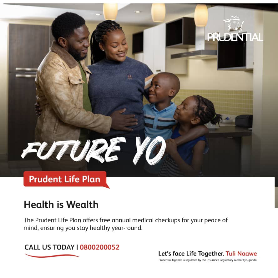 Walk through everyday of life rest assured that the #PrudentLifePlan from @PrudentialUG comes with free annual medical checkups. Call the experts to discuss more! #TuliNaawe #FutureYo