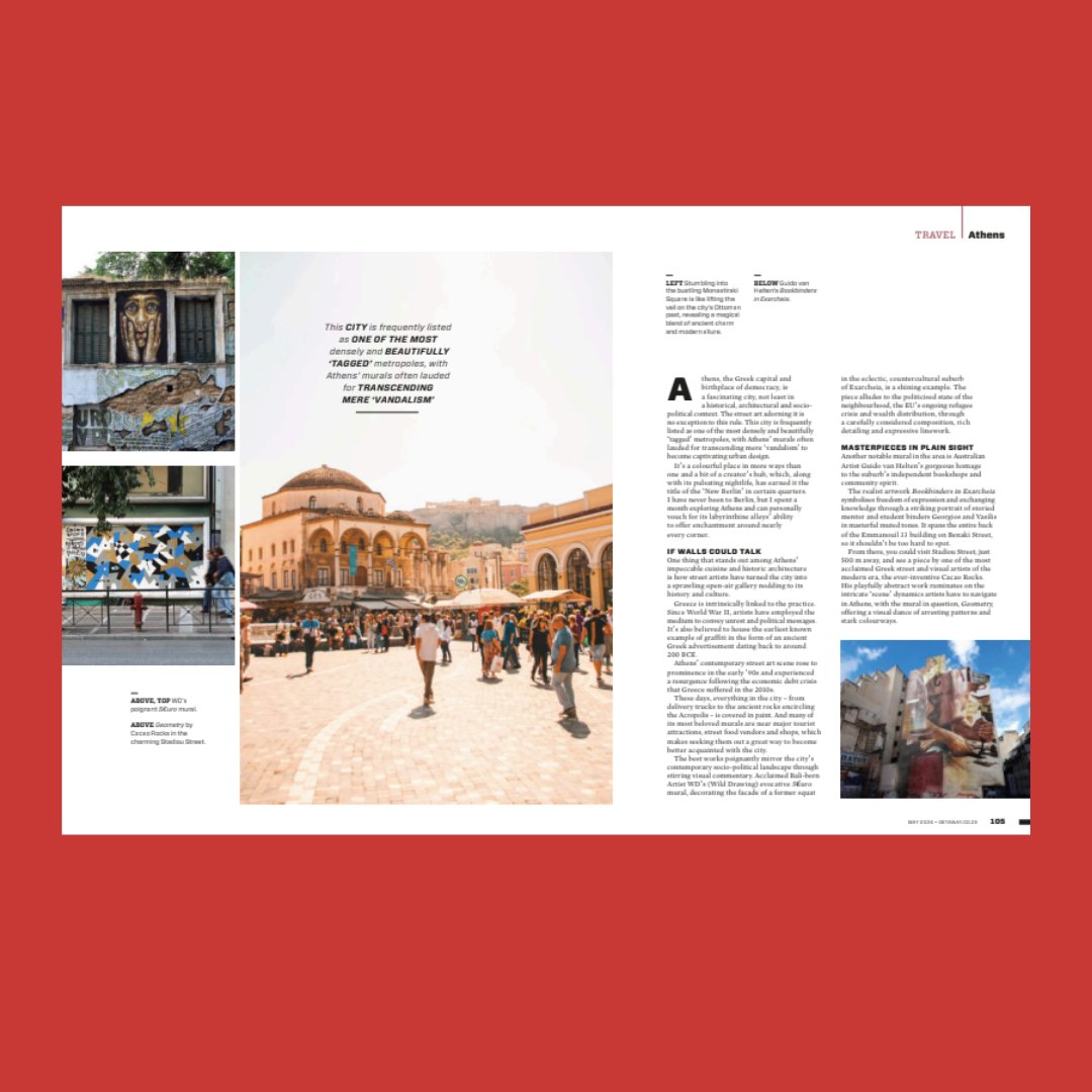 Craving adventure with a side serving of art? In the May issue of @getawaymagazine, Letterhead’s Neil Büchner shared his visit to Athens – an exciting setting to explore the world of street art, the historic city's culture, and, of course, some excellent gyros.