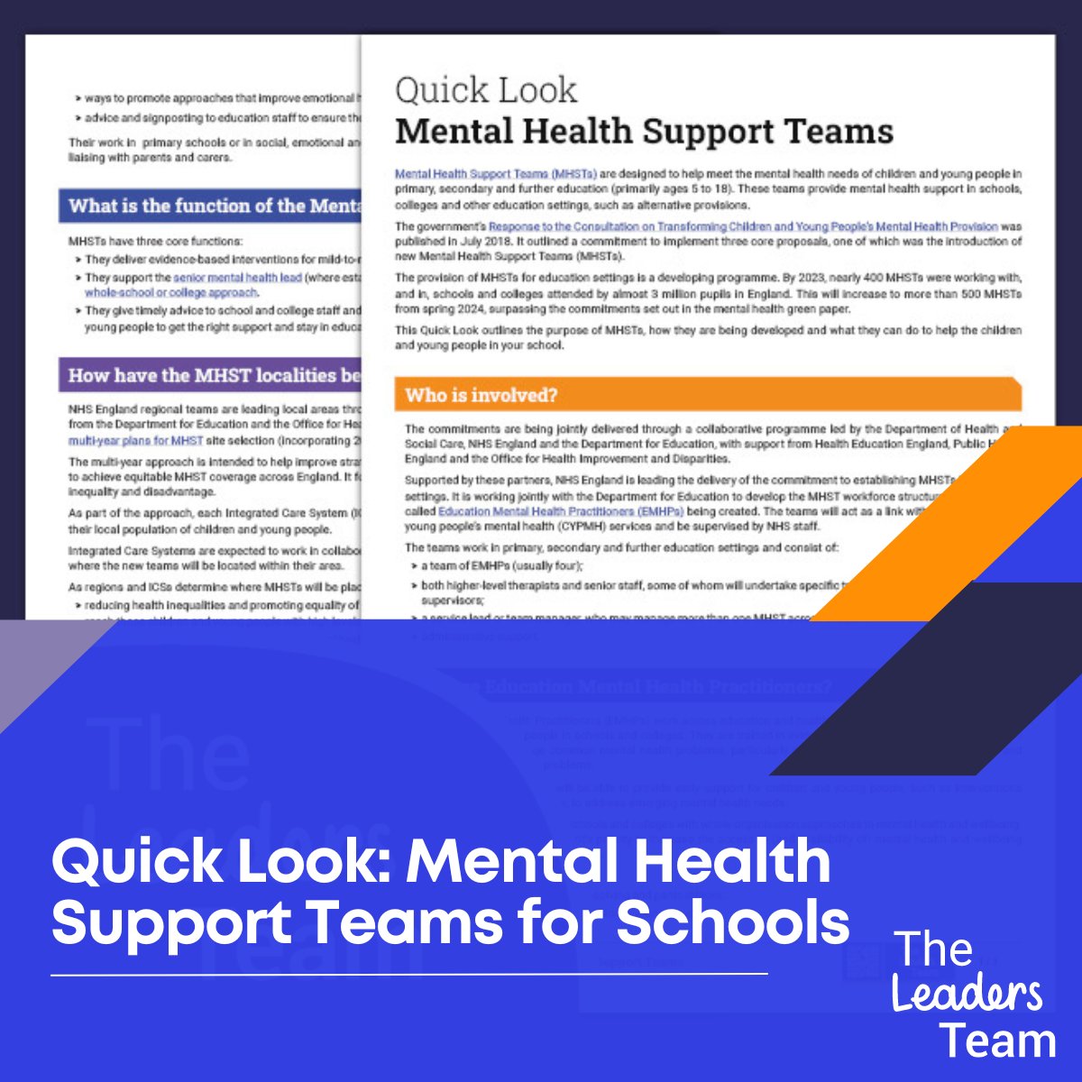 Explore how Mental Health Support Teams (MHSTs) can aid your school with early intervention and mental wellbeing promotion. Essential support for students and staff! #MentalHealth #SchoolSupport #Wellbeing
🔗twinkl.co.uk/l/ypckl
