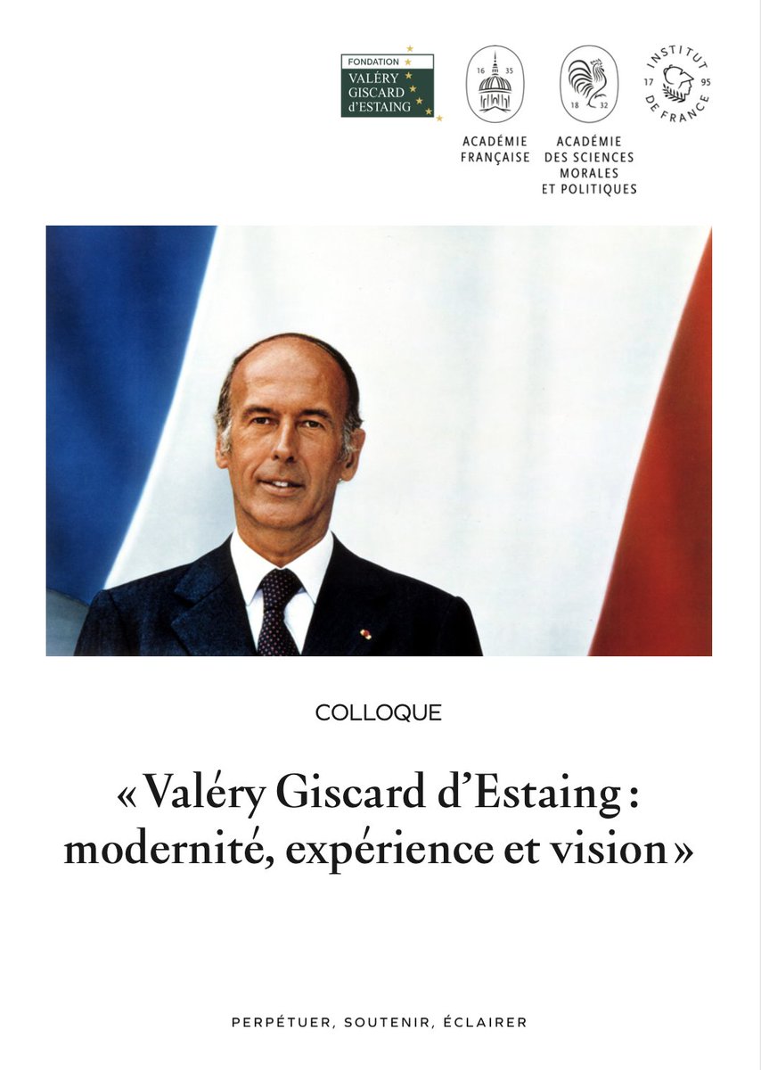 🔴 𝗘𝗡 𝗗𝗜𝗥𝗘𝗖𝗧 | Colloque du cinquantenaire de l’élection de Valéry Giscard d’Estaing. @Fondation_VGE ▶️ Rejoignez-nous pour évoquer le caractère novateur des réformes adoptées, le « style Giscard » et son engagement européen : youtube.com/live/Mjl4pAL50…