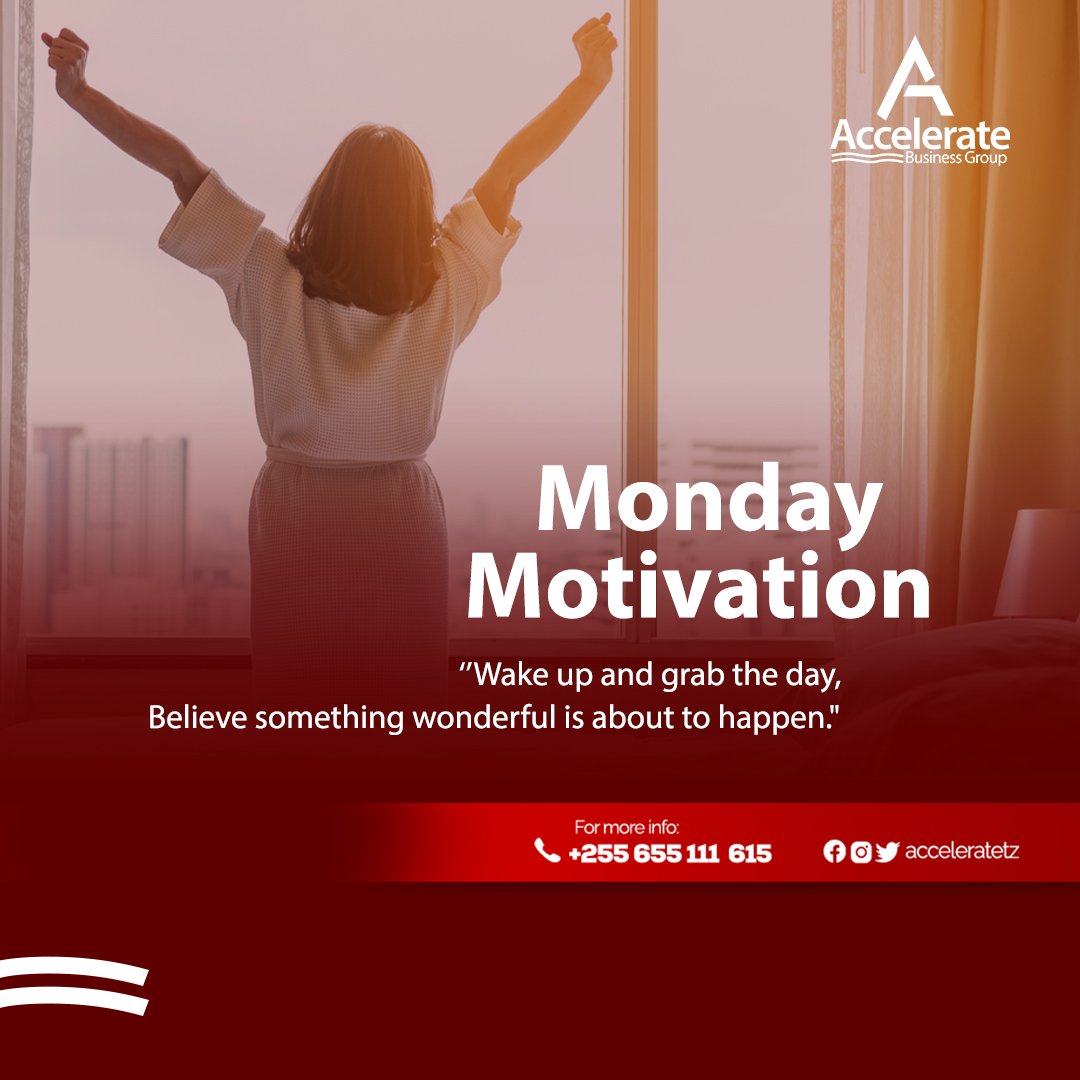 Monday full of unlimited opportunities😊

#acceleraretz
#opportunity
#mondaymotivations
#freshweek
#newgoals.