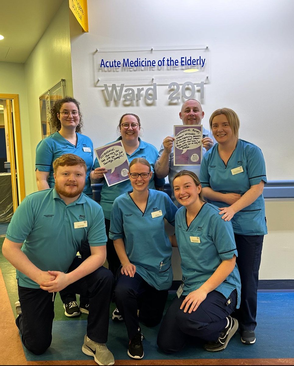 #0ccupationaltherapy staff getting ready for #DAW2024 at Edinburgh Royal Infirmary. #WeCare