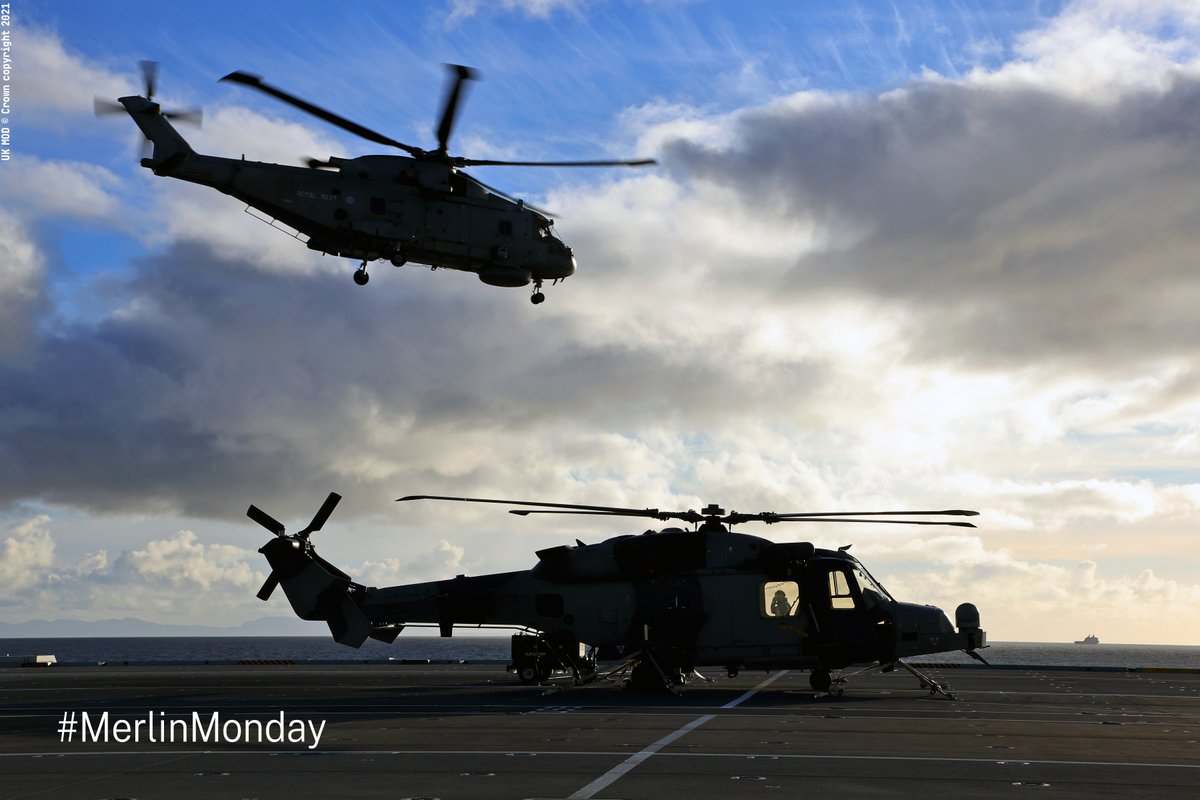 Two of the best. Our #AW101 Merlin and #AW159 Wildcat on operations together.

#MerlinMonday