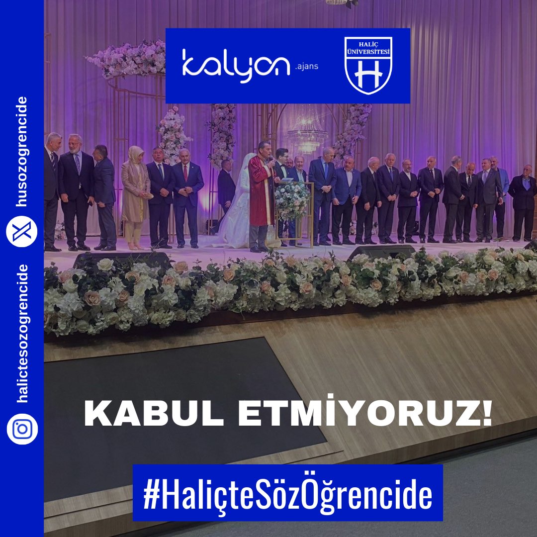 HUsozogrencide's tweet photo. Rektörümüz Nihat İnanç ve Mütevelli Heyeti Başkan Yardımcısı Kemal Bilal Aydın'ın katkılarıyla karşınızda Kalyon Ajans &amp; Haliç Düğüncülük etkinliği. Eğitim yuvamızın, vekil çocuklarının eğlence mekanı haline gelmesini kabul etmiyoruz!

#HaliçteSözÖğrencide https://t.co/YaOzBohS1x