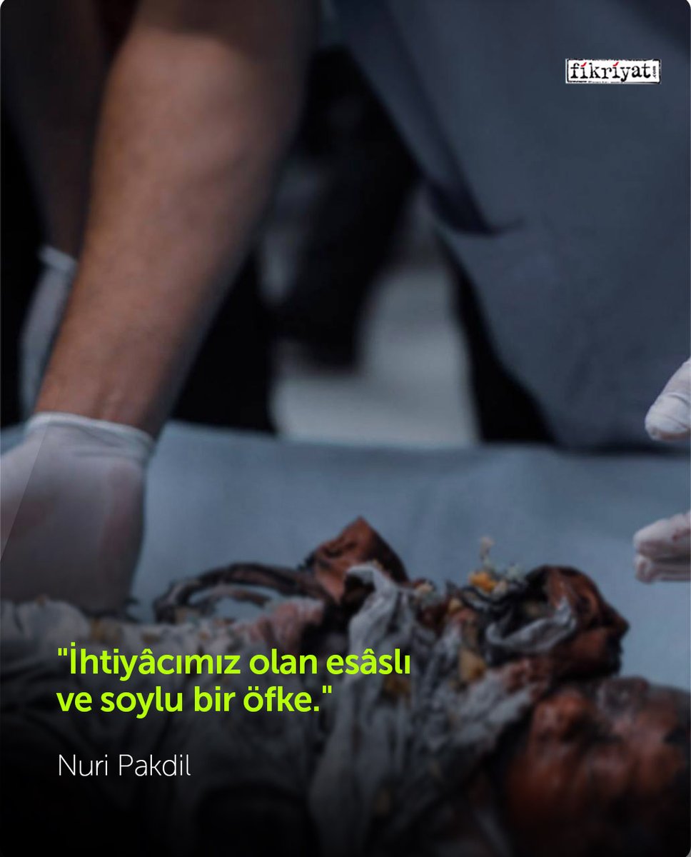 “İhtiyacımız olan esaslı ve soylu bir öfke.”

#RafahOnFire