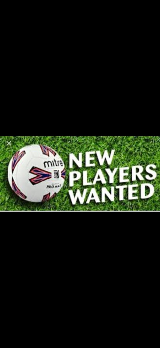 New Players Wanted 💛🖤

New challenge- Give us a message or contact Billy on 07772255335.