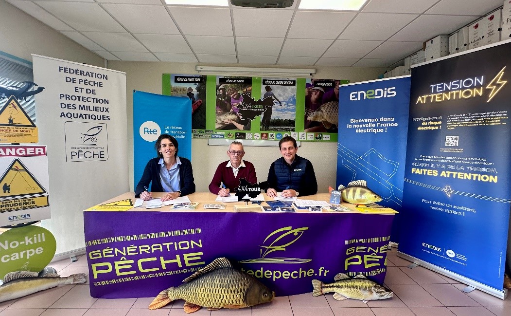 #TarnetGaronne : <a href="/Enedis/">Enedis</a> s'associe à <a href="/RTE/">RTÉ</a> et à la Fédération de Pêche pour sensibiliser les pêcheurs aux risques électriques. 
Nous soutenons également l'événement 4x4 Float Tube organisé par la Fédération de Pêche, une compétition qui promet des moments palpitants !🎣🔌