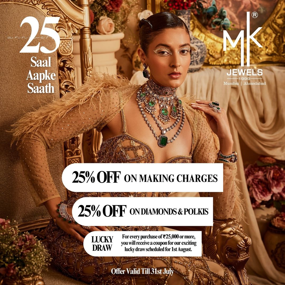MkJewelsIndia's tweet photo. Shop our limited edition High Jewellery collection at MK JEWELS crafted to be cherished on special occasions.

Enjoy 25% OFF on making charges and 25% OFF on Diamond and Polki Jewellery.

WEBSITE
https://t.co/KaE3u185Bn

CONTACT
8080007722 9297555000 https://t.co/n3ieFrR4wF