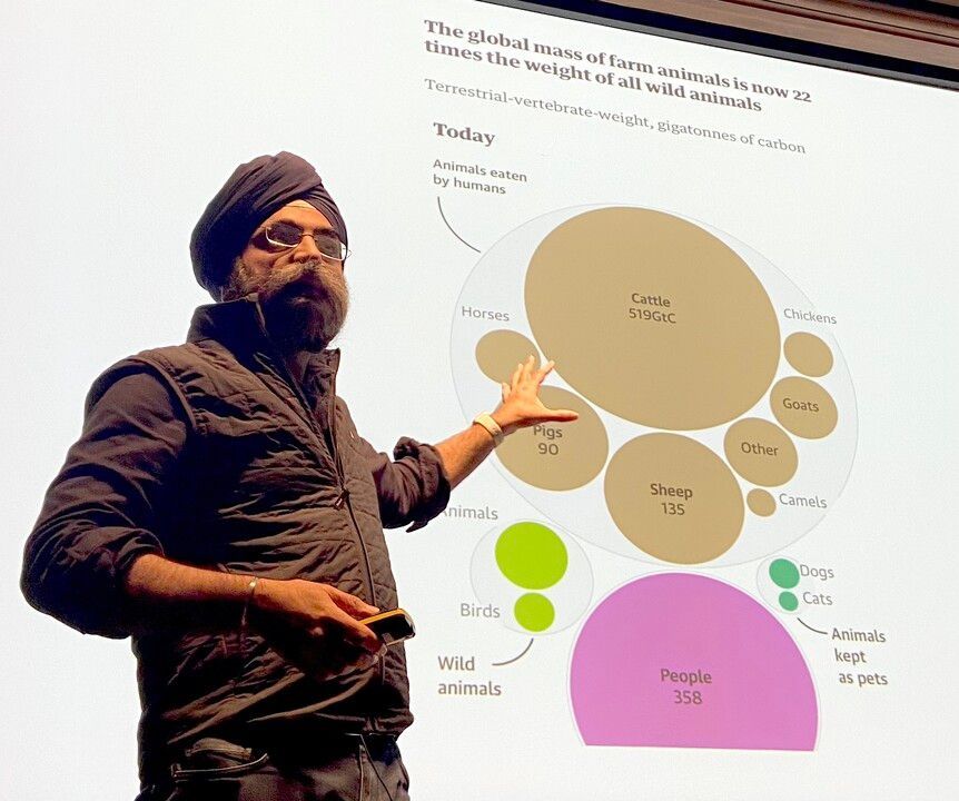 VIDEO: The London Society Banister Fletcher Lecture 2024 with Indy Johar. 'We are going to have to rewild london and rebuild the #biodiversity and the microbiome quality,' says Johar, of Dark Matter Labs.@DarkMatter_Labs @RIBA #sustainability buff.ly/3R29Aml