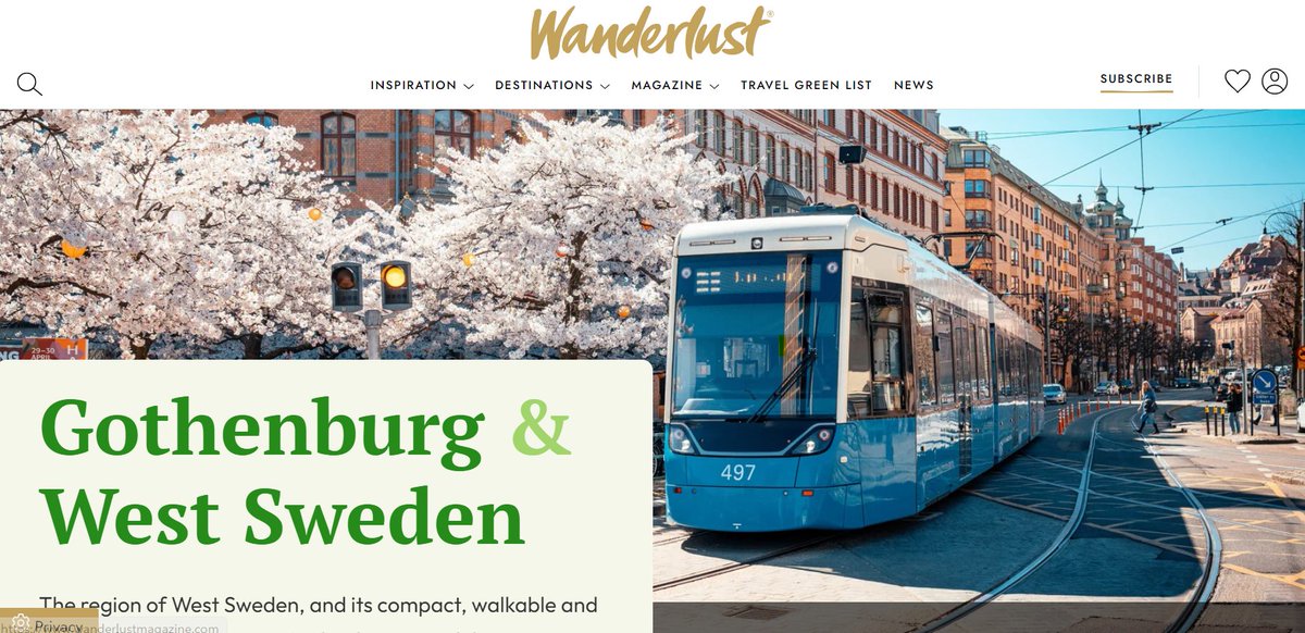 Göteborg/Gothenburg (@goteborgcom) on Twitter photo Travel Green List 2024: Sustainable travel destinations in Europe - Wanderlust (wanderlustmagazine.com)
You find Gothenburg & West Sweden on the European section 💚🌍🙂 <a href="/wanderlustmag/">Wanderlust magazine</a> <a href="/WestSwedenTB/">West Sweden</a> <a href="/visitsweden/">Visit Sweden</a> Travel Green List 2024: Sustainable travel destinations in Europe - Wanderlust (wanderlustmagazine.com)
You find Gothenburg & West Sweden on the European section 💚🌍🙂 <a href="/wanderlustmag/">Wanderlust magazine</a> <a href="/WestSwedenTB/">West Sweden</a> <a href="/visitsweden/">Visit Sweden</a>