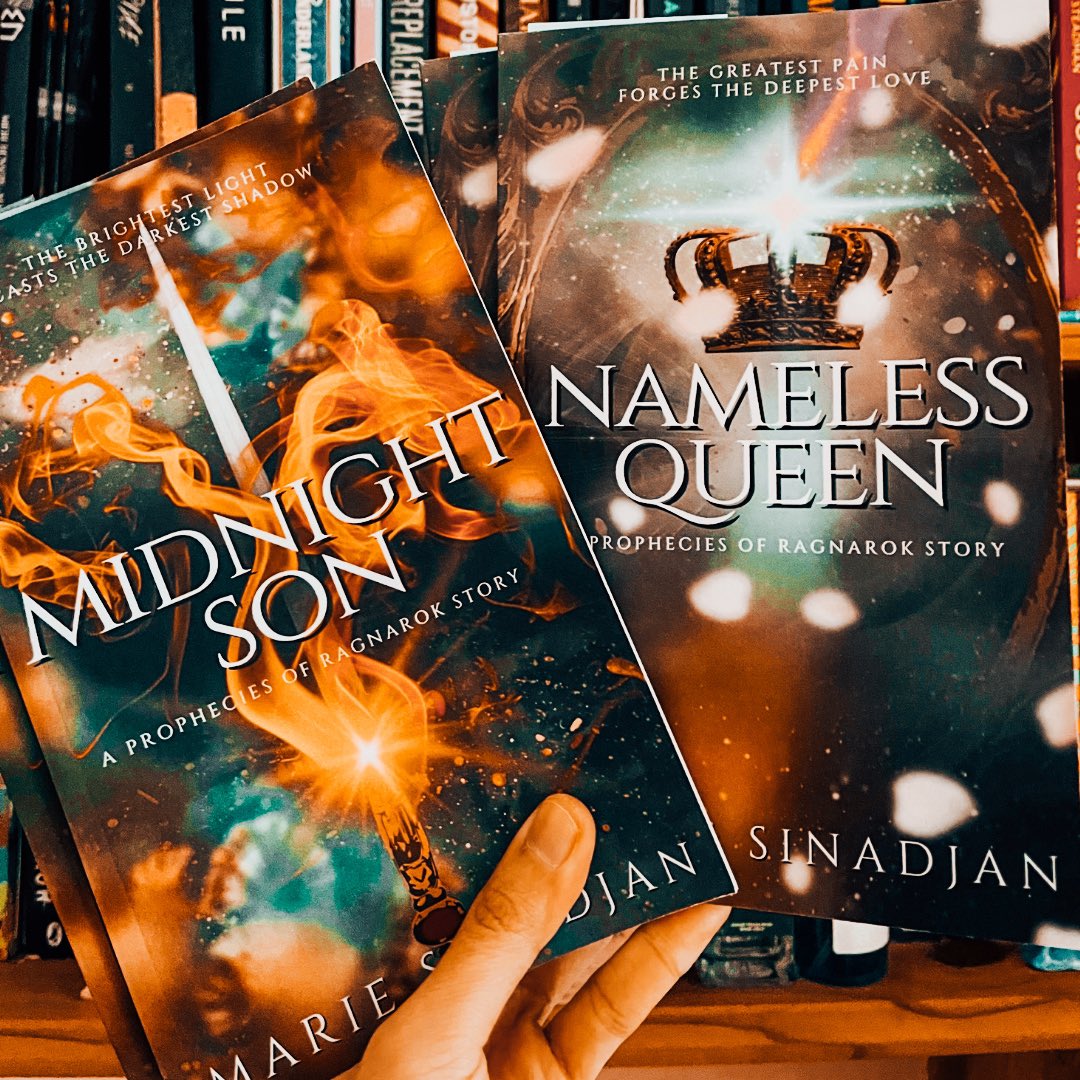 In case you want to read along with Luke, my little Norse myth retellings are still only 99c/99p on digital!

Midnight Son is about Baldr, the Aesir's golden boy, while Nameless Queen tells the story Hel and her rise to power in the underworld ☀️👑