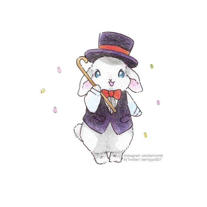 「cane top hat」 illustration images(Latest)