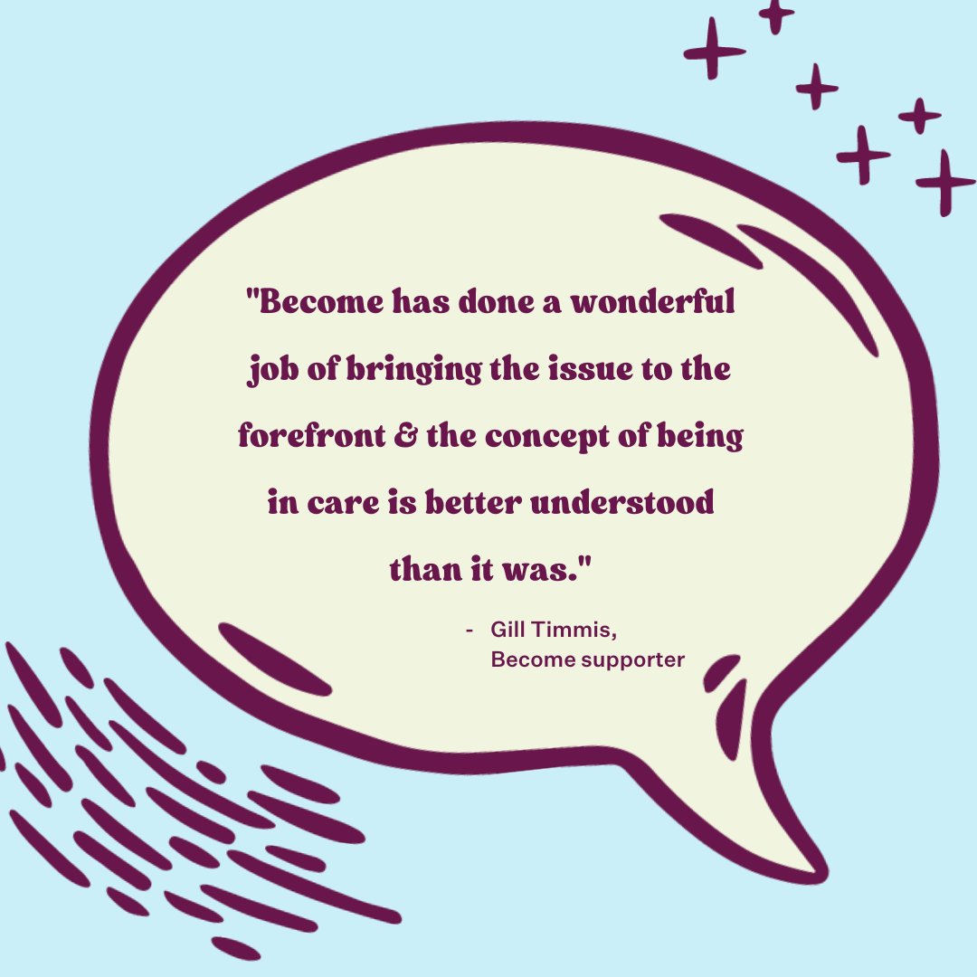 💜 Our vision is that #CareExperienced people have the same chances as everyone else to live happy, fulfilled lives. 

Together, we can help make this a reality.

➡️ Stay updated with our work: BecomeCharity.org.uk/Newsletter/
