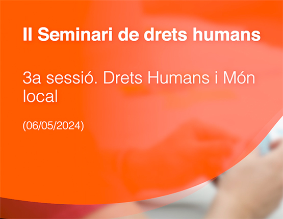 Disponibles els materials de la 3a Sessió del II Seminari de Drets Humans del dia 6 de maig 📚 Presentació ▶️ Vídeo de la sessió 👉 gen.cat/44VCj1W @igualtatcat