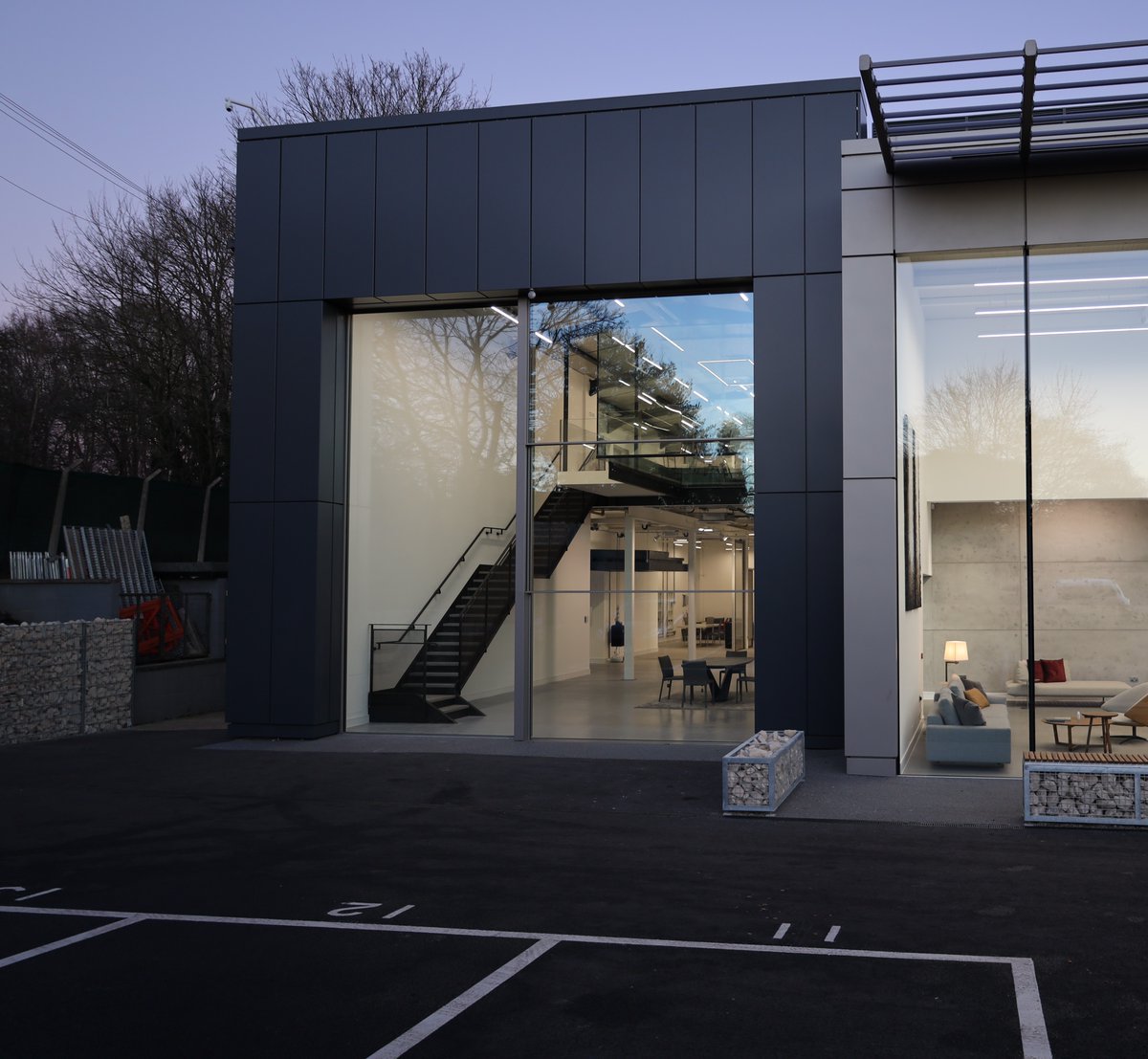 Did you know…. On the front elevation of our showroom we have a 6.5m tall sliding door right next to one of our vertical sash windows. One install has a solar control coating and the other doesn't. Can you tell the difference?