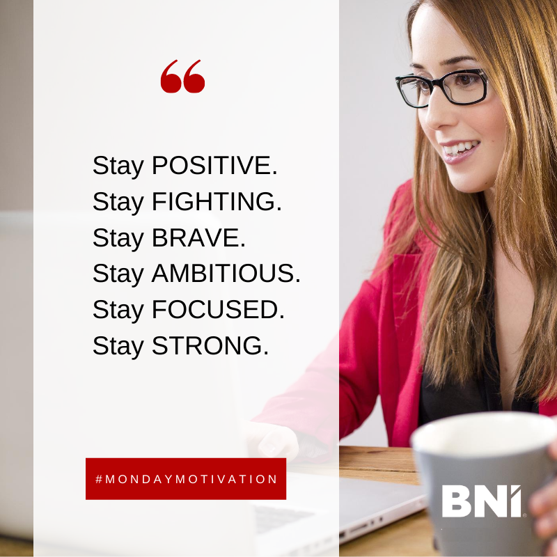 #MondayMotivation #Brave #Positive #Focussed #Strong