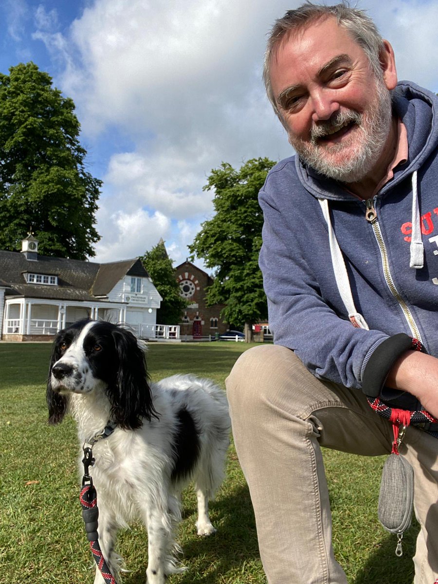 And here is...@RiversideKevin with 'Charlie the Dog' hiding out 'Somewhere In SW London' by the TWICKENHAM CRICKET CLUB, TWICKENHAM GREEN Did YOU get it right? Let us know & play along every Weekday Mornings from 7am on Riverside Breakfast with @jasonrosam & @BatterseaPwrStn