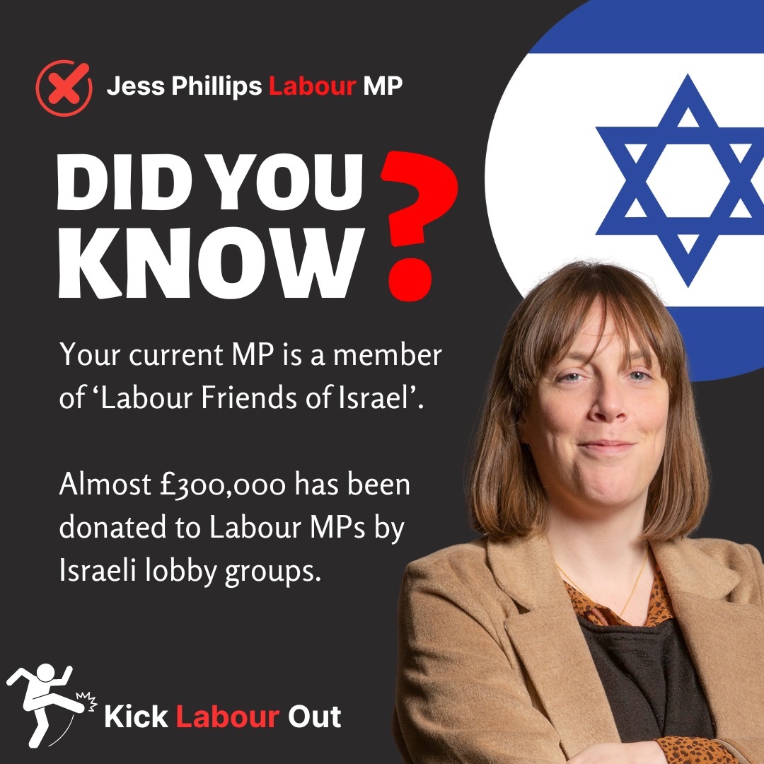 The orders of the International Court of Justice mean nothing to the rogue Israeli state. As their bombs drop on displaced families in Rafah and after almost 9 months of continuous bloodshed, Jess Phillips is STILL a member of Labour Friends of Israel.