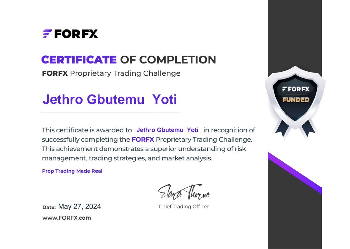 Another funded account with @forfxcom 🎯🔥🔥 Take your trading journey to another level by enrolling into this academy @NasaraCapital Let's grow together! 💪🔥