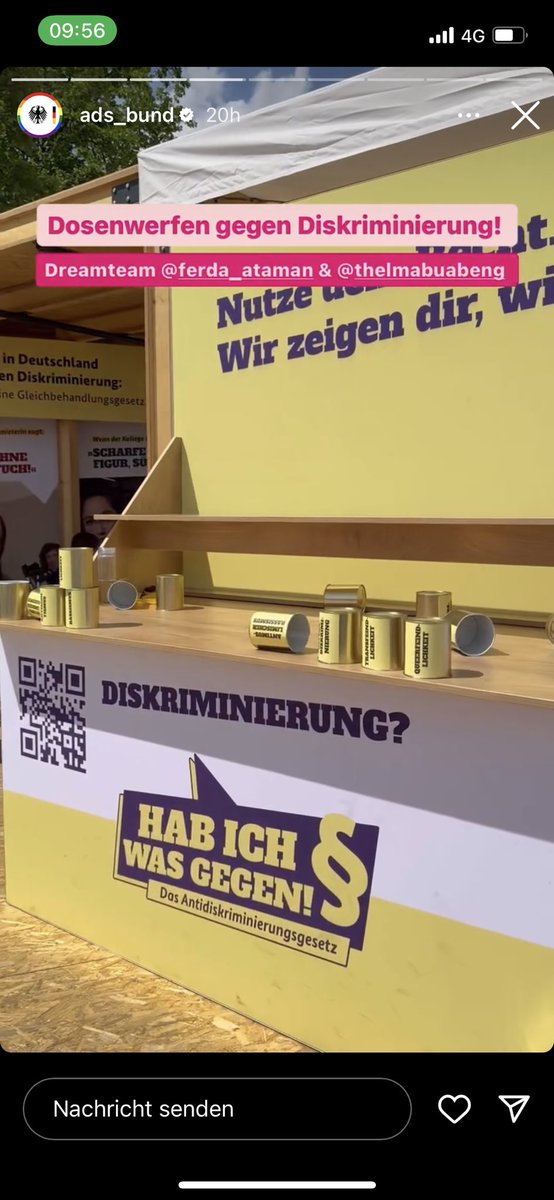 Eis gegen Diskriminierung.. Dosenwerfen gegen Diskriminierung.. Quiz gegen Diskriminierung.. ..was uns Steuerzahler dieses „#Demokratiefest für die Bürger“ mit all der ampelischen Erziehungskur wohl so kostet? yo, Hauptsache Ataman, Paus & Co kommen auf ihre Ideologiekosten 🤷🏻‍♀️