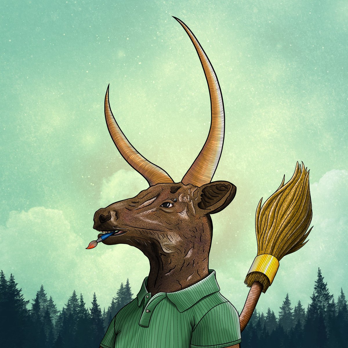 Day 7 of flexing my Stags @StagAlliance 
Today we meet Fairweather of clan Airesty, a citizen in the Herd.
#ForTheHerd