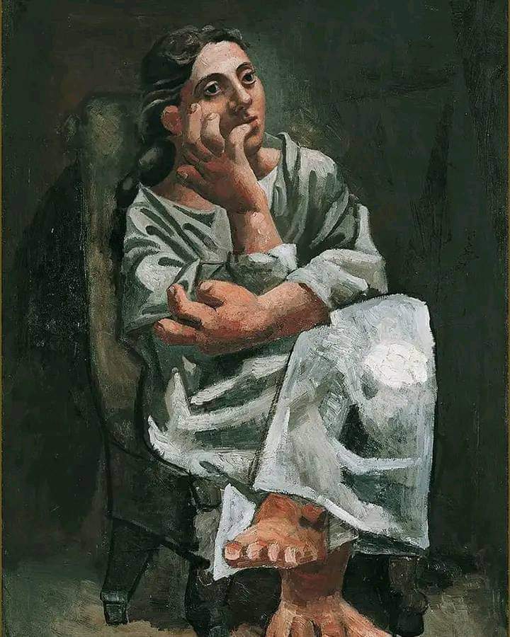 Seated woman, 1920 🖌 #PabloPicasso #MondayMood #MondayInArt #ArtLovers #DonneInArte #ArteYArt @artmajcar @_die_Uta_ @redne2013 @LRonLacy @HeinzRudolf155 @LuciaTassan @ValerioLivia @angelicadisogno @maype7 @yebosfaye @Rebeka80721106 @marmelyr @albertopetro2 @PasqualeTotaro