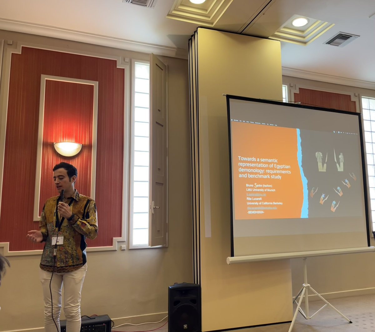 Marieke van Erp (@merpeltje) on Twitter photo Now on #SemDH2024: <a href="/TWdiBruno/">Bruno Sartini</a> on representing Egyptian Demonology <a href="/eswc_conf/">ESWC Conferences</a> #ESWC2024 Now on #SemDH2024: <a href="/TWdiBruno/">Bruno Sartini</a> on representing Egyptian Demonology <a href="/eswc_conf/">ESWC Conferences</a> #ESWC2024