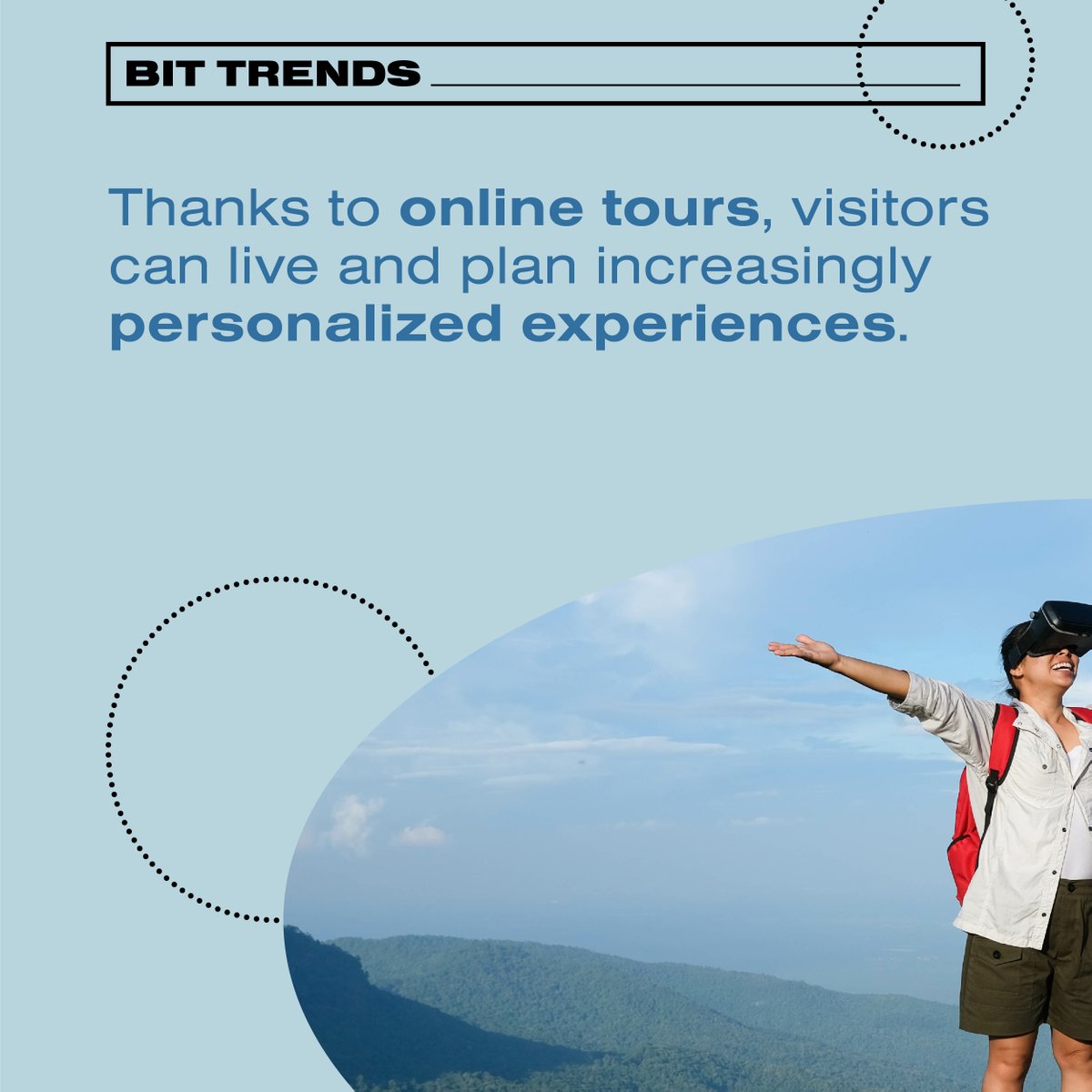 bitmilano's tweet photo. Many are sure that Virtual Reality will represent from here to few years the new frontier of the world tourism.
Not a way to lose the great desire to travel, but an opportunity to live it with even more magic.
#bitfieramilano #bit2024 https://t.co/14MuDlJGx5