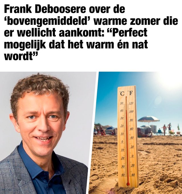 Volg de wetenschap.... van de kristallen bol en #klimaat #klimaathysterie nonsens. 

Maar media brengen het allemaal zonder verpinken en verwachten dat we hen en hun experten serieus blijven nemen ook nog.