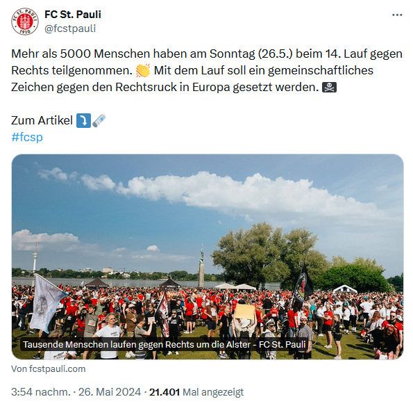 'Lauf gegen Rechts', ich kann nicht mehr!🤣