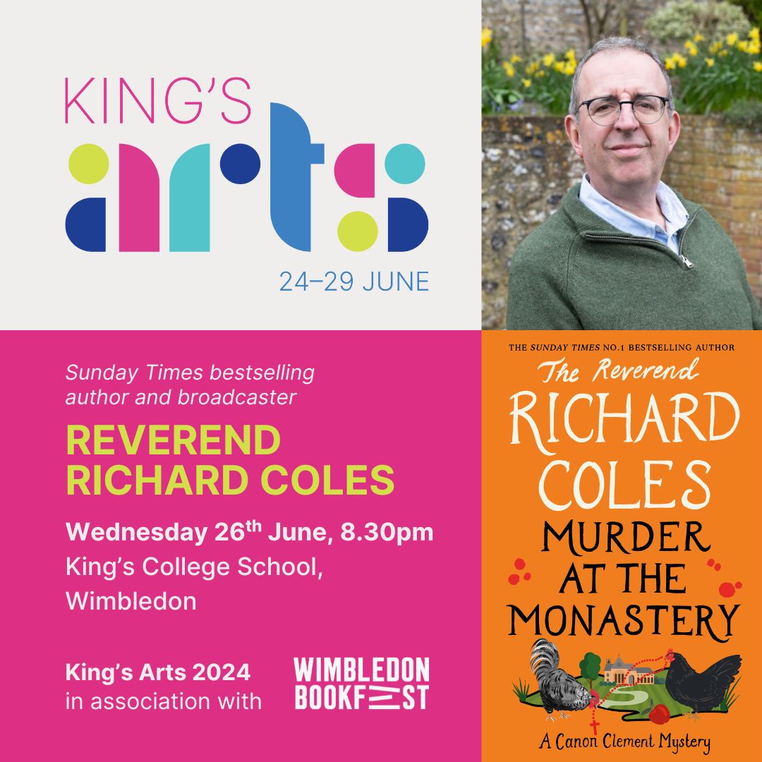 Join us for an evening of mystery and intrigue with @RevRichardColes Discover the secrets hidden within the pages of his latest whodunnit, “Murder at the Monastery,” the thrilling third title in his Canon Clement Mystery series. Secure your spot now: ow.ly/buH550RTZjq