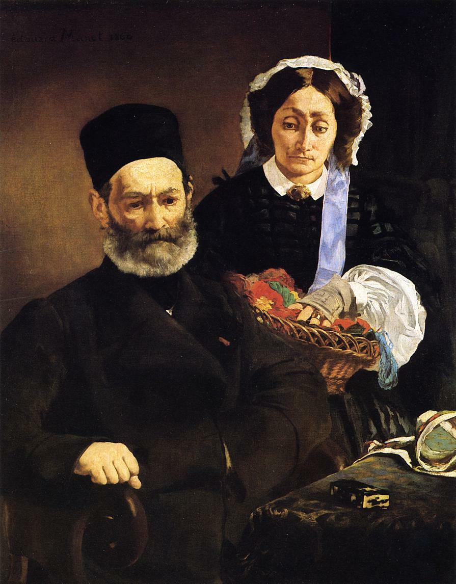 Portrait of Monsieur and Madame Auguste Manet wikiart.org/en/edouard-man…