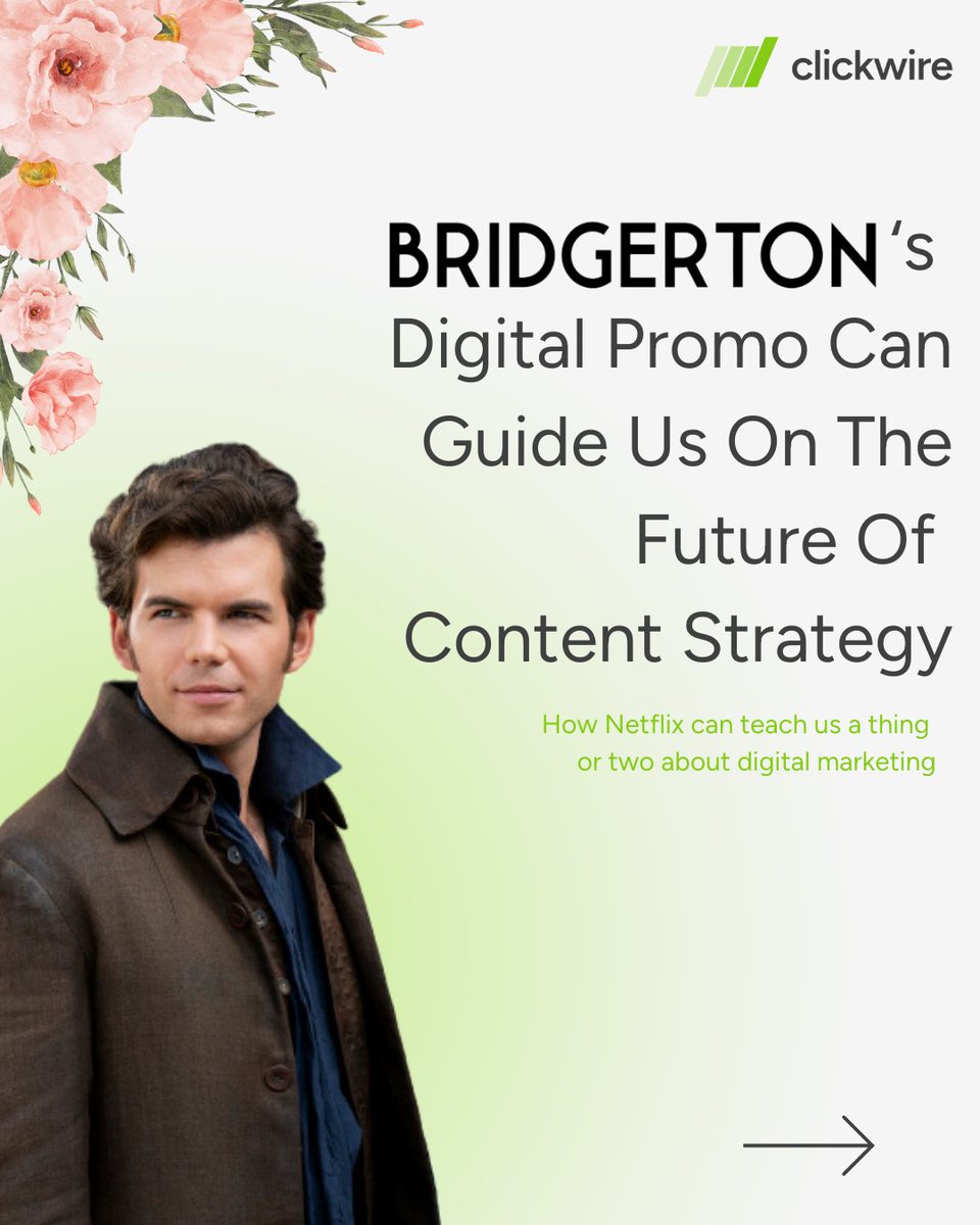 Clickwire_io's tweet photo. Discover how Netflix's "Bridgerton" is revolutionising content strategy! 🎉

👉 https://t.co/IdVwtp07CX

#clickwire #ContentStrategy #DigitalMarketing #Netflix #Bridgerton #CustomerEngagement #bridgertones3 https://t.co/MsyUS92wpO