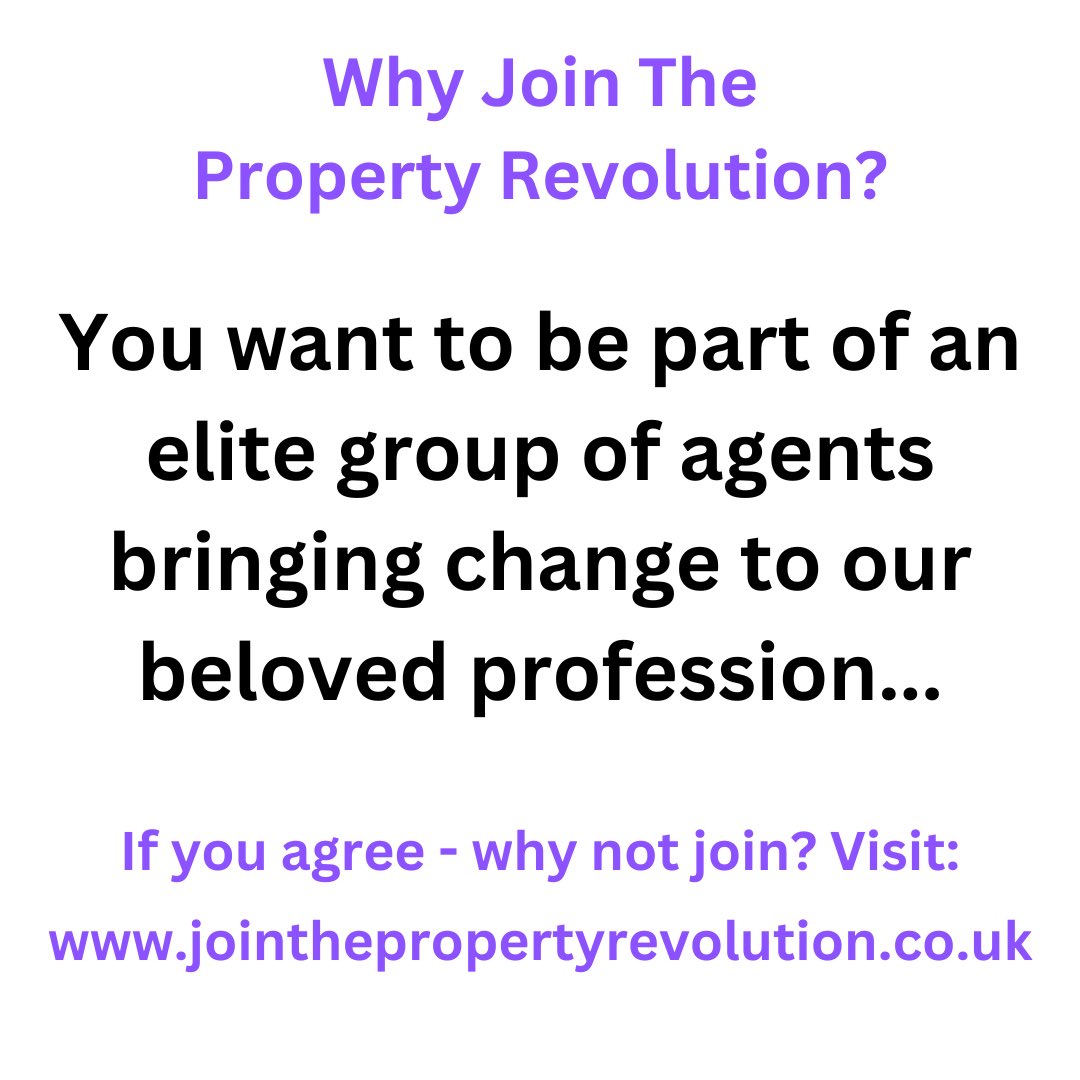 jointhepropertyrevolution.co.uk

Be the change!

#estateagent #estateagents #estateagentsofinstagram #conveyancing #conveyancer #conveyancers #lettings #lettingagent #lettingagents #lettingagentsuk #surveyor #property #propertyjournalist #propertymanagement