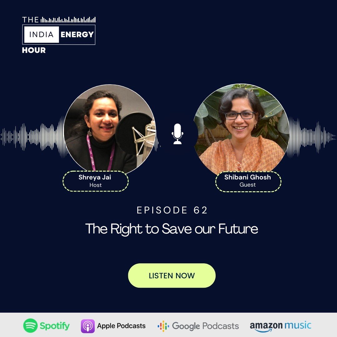 In @tieh_podcast, Shibani Ghosh spoke to @shreya_jai about her experience as an environmental lawyer, the significance of the right against adverse effects of climate change, the need for an umbrella climate law for India, and more. 'How do we make a climate law that is more