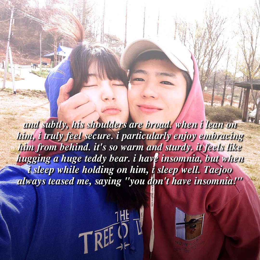 suzy8ae's tweet photo. #WONDERLAND; jeongin letter about taejoo from suzy's instagram update #Suzy #ParkBogum https://t.co/eQdClZ8ew0