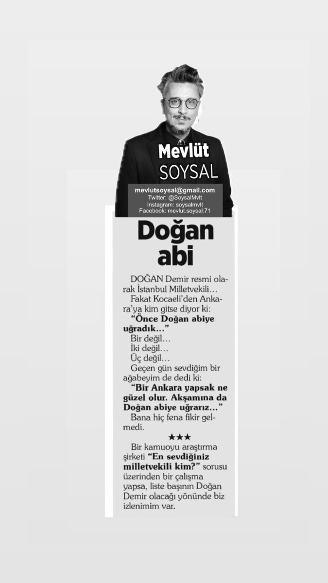 Bugün yayınlanan köşe yazısında bana da yer veren değerli kardeşim, Demokrat Kocaeli Gazetesi Genel Yayın Yönetmeni, Gazeteci- Yazar Mevlüt Soysal’a güzel düşünceleri ve içten duyguları için çok teşekkür ediyorum. Kentimizden gelen her bir dostumuza, vatandaşımıza kapımız sonuna