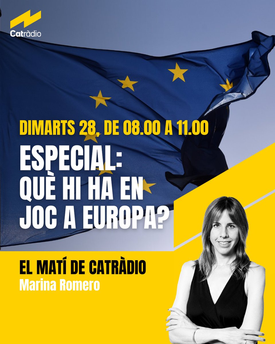 Què ens hi juguem a les eleccions europees? Aquest dimarts vine al @CidobBarcelona, des d'on farem el #MatíCatRàdio amb experts com @polmorillas, @carmecolomina, @blancagarcesmas i @sanchezmargalef