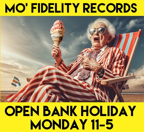 We're open today 11-5, in case the bank holiday weather isn't suitable for beaches and ice cream and you want to go record shopping instead