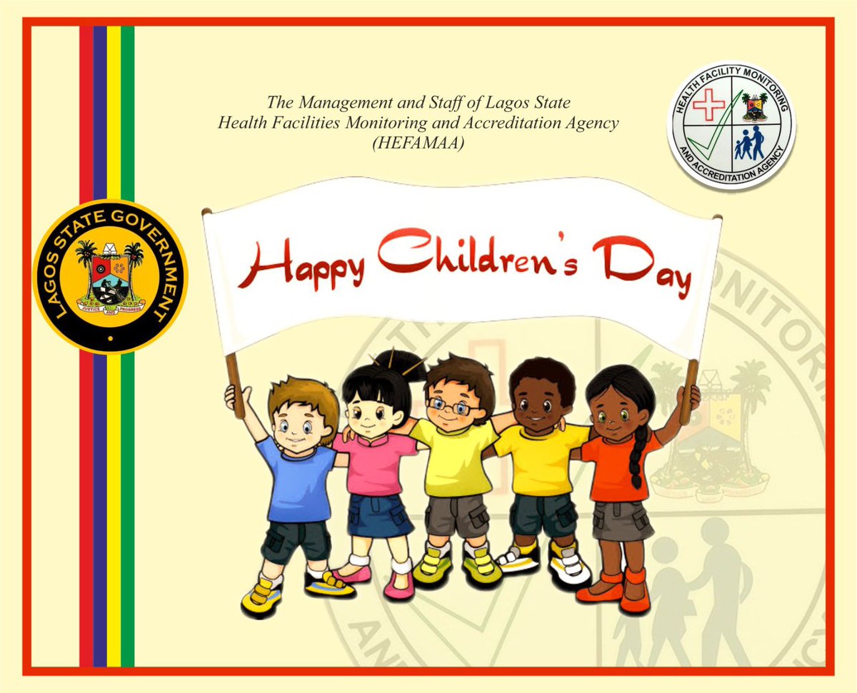 On this special day, @HEFAMAA_LASG extends best wishes to all children in Lagos State and around the world. Happy International Children’s Day 2024!

#HappyChildrensDay
#StaySafe
#ForAGreaterLagos
@jidesanwoolu 
@drobafemihamzat 
@ProfAkinAbayomi 
@abbydeo 
@LSMOH