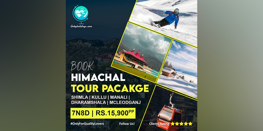 Our Himachal tour package offers you a chance to explore some of such picturesque hill towns. You can explore Shimla Kullu Manali Dharamshala Mcleodganj with our tour package starting from Rs.15,900 per person. #GoByHolidays #OnlyForQualityLovers #YourOwnTravelCompany
