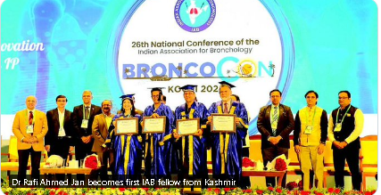 Dr Rafi Ahmed Jan becomes first IAB fellow from Kashmir  Dr Jan’s research & contributions are a result of decades of stay at SKIMS where he also served as Head of the Department of Internal & Pulmonary Medicine #NayaKashmir
#BADALTAKASHMIR
VIKSHIT KASHMIR