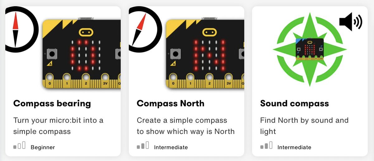 🧭 Want to use your micro:bits outside? Coding a compass means you can use it to get out and about and in orienteering . A fun summer term activity to complement map reading and team building skills 🗺️. 
microbit.org/projects/make-…
#orienteering #teachers #coding