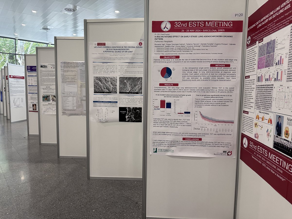 Visit the impressive poster area at the 32nd ESTS Meeting! Join us from 17:00-18:00 May 27th, for the Moderated Poster Session, where you’ll see cutting-edge research and innovative ideas in thoracic surgery. #ESTS2024 #PosterSession #ThoracicSurgery