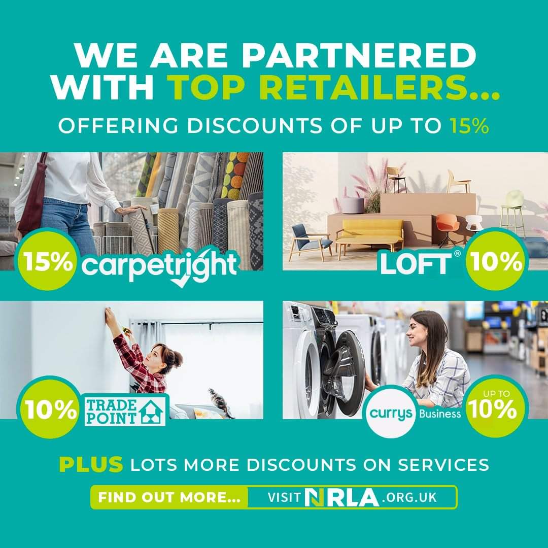NRLA - National Residential Landlords Association (@nrlassociation) on Twitter photo 🛒 Planning some shopping this #bankholiday?
As an NRLA member you can access a raft of amazing deals and discounts.
Our partnerships include: <a href="/currysbusiness/">Currys Business</a> <a href="/Carpetright/">Carpetright UK</a> <a href="/TradePointUK/">TradePoint</a> <a href="/_LOFTuk/">LOFT</a>.
Discover more: nrla.org.uk/services/direc… #memberbenefits #landlords 🛒 Planning some shopping this #bankholiday?
As an NRLA member you can access a raft of amazing deals and discounts.
Our partnerships include: <a href="/currysbusiness/">Currys Business</a> <a href="/Carpetright/">Carpetright UK</a> <a href="/TradePointUK/">TradePoint</a> <a href="/_LOFTuk/">LOFT</a>.
Discover more: nrla.org.uk/services/direc… #memberbenefits #landlords