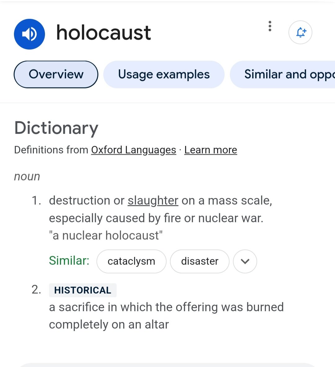 Any pos says I can't use the word holocaust can go swivel