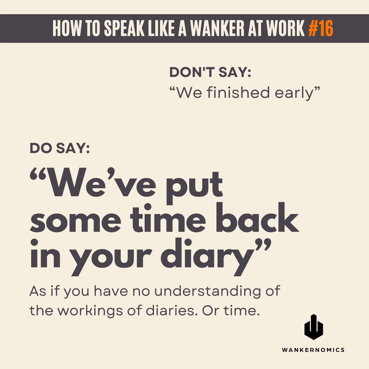What the fuck does this even mean?

#Wankernomics #worklife #workhumour #buzzwords #jargon #workhumor